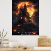 Poster Halloween sur la colline de la lune hantée (Cuisine)