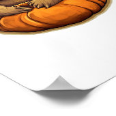 Poster Halloween sur le thème du fentes T-shirt surdimens (Coin)