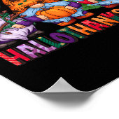 Poster Halloween Thanksgiving Noël Joyeux Hallomerci (Coin)