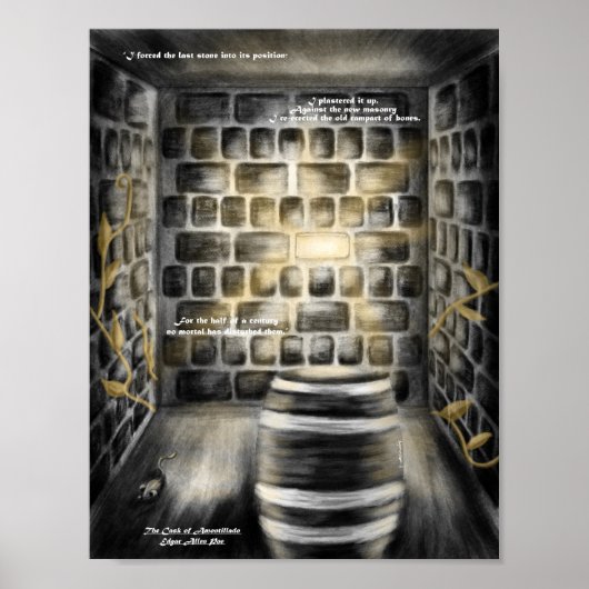 Poster Halloween The Cask of Amontillado Art Print (Devant)