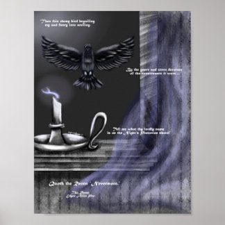 Poster Halloween The Raven Art Print