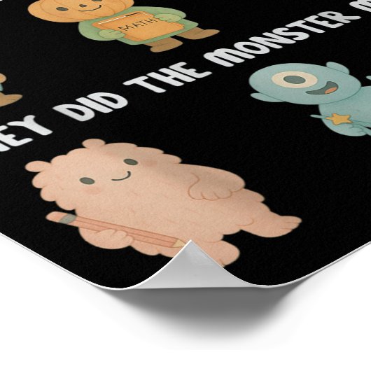 Poster Halloween They Did The Math They Did The Monster M (Coin)