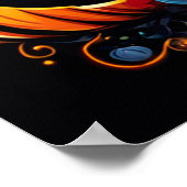 Poster Halloween Thrills avec ce squelette brillant (Coin)