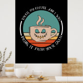 Poster Halloween Touch My Coffee And I Will Xmas (Cuisine)