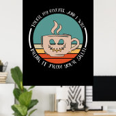 Poster Halloween Touch My Coffee And I Will Xmas (Bureau à domicile)