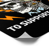 Poster Halloween Travailler Comme Fou Pour Soutenir Le La (Coin)