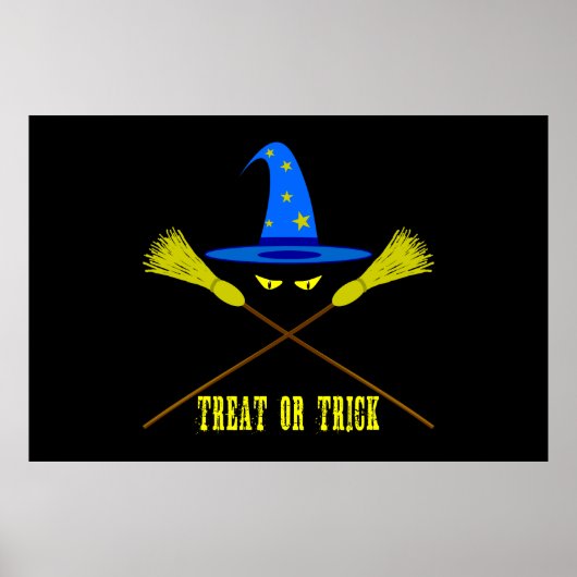 Poster Halloween Treat or Trick Black (Devant)