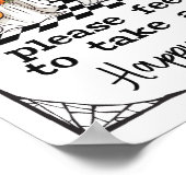 Poster Halloween Trick ou Treat ghosts signe de bonbons p (Coin)