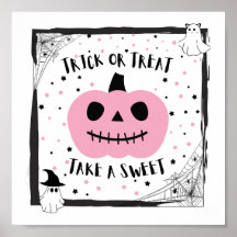 Halloween Trick ou Treat prendre un citrouille ros
