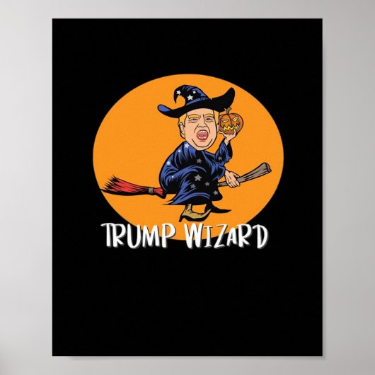 Poster Halloween Trump Wizard Funny Classic (Devant)