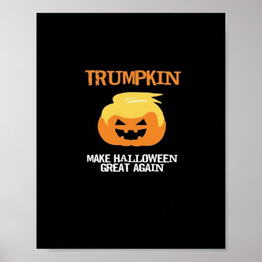 Poster Halloween Trumpkin V3 (Devant)