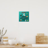 Poster Halloween Turquoise et vert (Cuisine)
