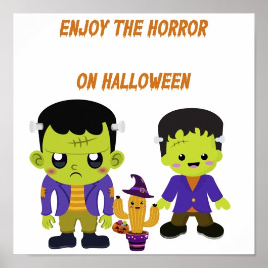 Poster Halloween vert (Devant)