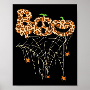 Poster Halloween Vêtements Spider Web Citrouille d'automn