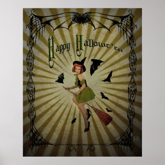 Poster Halloween vintage - (Devant)