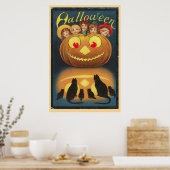Poster Halloween vintage (Cuisine)