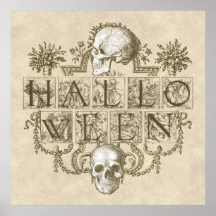 Poster Halloween vintage