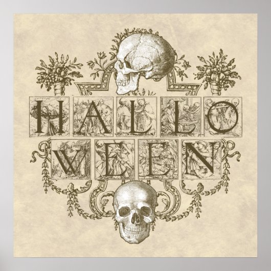 Poster Halloween vintage (Devant)