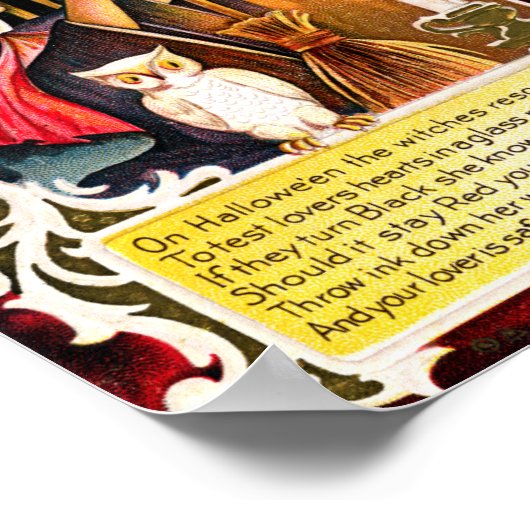 Poster Halloween vintage (Coin)