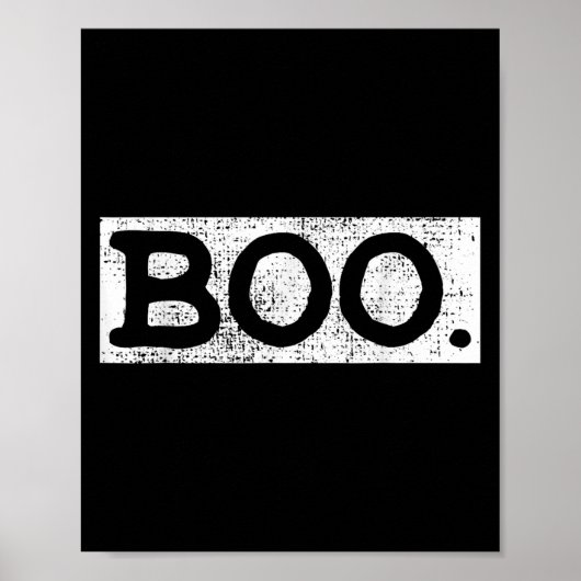 Poster Halloween Vintage Boo Drôle cadeau (Devant)