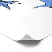 Poster Halloween vintage, démon grimaçant diabolique (Coin)