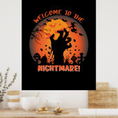 Poster Halloween Welcome (Cuisine)