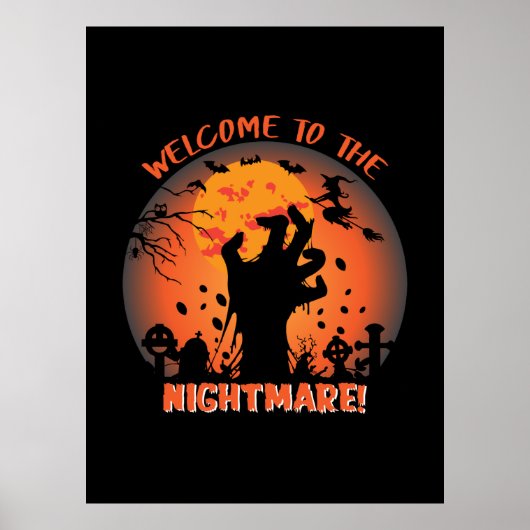 Poster Halloween Welcome (Devant)