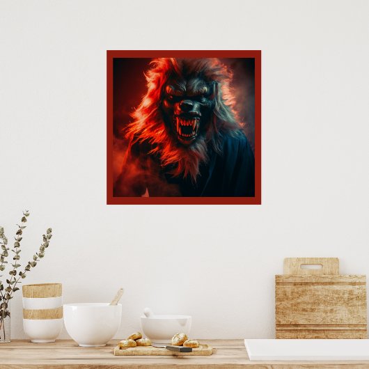 Poster Halloween - Werewolf 4 (Cuisine)
