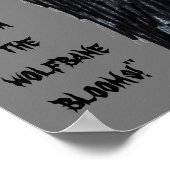 Poster HALLOWEEN WEREWOLF ATTENDEZ L'affiche LUNE (Coin)