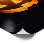 Poster Halloween West Highland White Terrier Citrouilles (Coin)