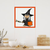 POSTER HALLOWEEN WITCH (Cuisine)
