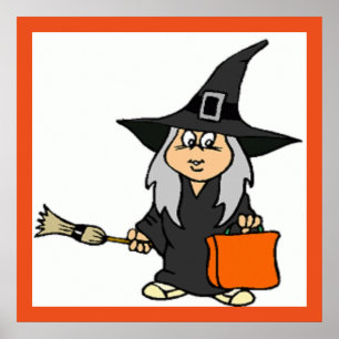 POSTER HALLOWEEN WITCH