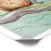 Poster Halloween Witch and Ghost par Molly Harriso (Coin)