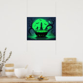 Poster Halloween Witch Cauldron (Cuisine)