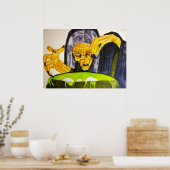 POSTER HALLOWEEN WITCH ET SON CAULDRON (Cuisine)