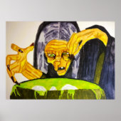 POSTER HALLOWEEN WITCH ET SON CAULDRON (Devant)