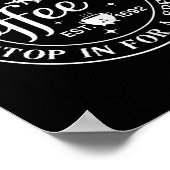 Poster Halloween Witch Motif - Sorcières Brew Coffee And  (Coin)