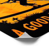 Poster Halloween Witch Paddleboarder Sup Standup Paddling (Coin)