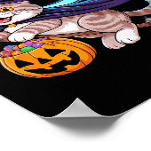 Poster Halloween Witch Scottish Fold Moon Coupari (Coin)