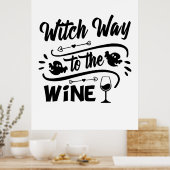 Poster Halloween Witch Way (Cuisine)