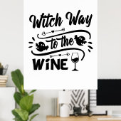 Poster Halloween Witch Way (Bureau à domicile)
