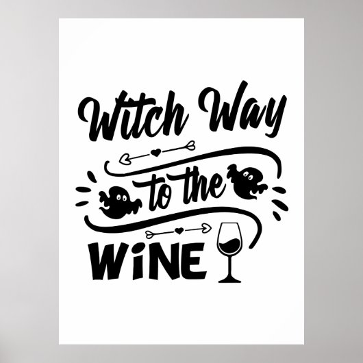 Poster Halloween Witch Way (Devant)