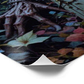 Poster Halloween Zombie Ghoul Creepy Graveyard Fullmoon (Coin)