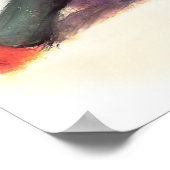 Poster Halloween Zombie petite fille vers le haut (Coin)