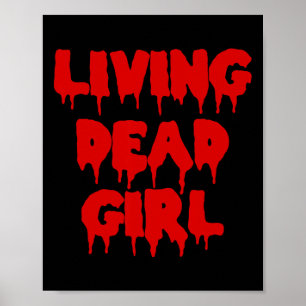 Poster Halloween Zombie sang couler Vidéo Zombie Vivre mo