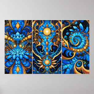 Poster Halls De L'Eau Élémentaire