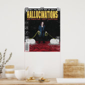 Poster Hallucinations couverture de bande dessinée PVRIS (Cuisine)