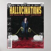 Poster Hallucinations couverture de bande dessinée PVRIS (Devant)