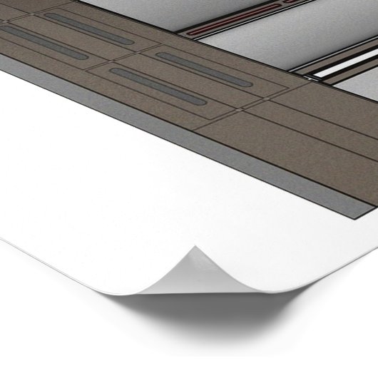 Poster Hallway du navire perdu (Coin)