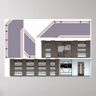 Poster Hallway du navire perdu